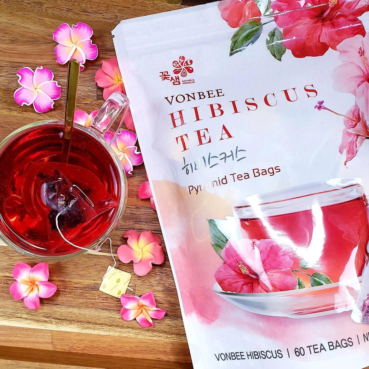 Vonbee Hibiscus Pyramid Tea Bags (60 Pack) - Image 2