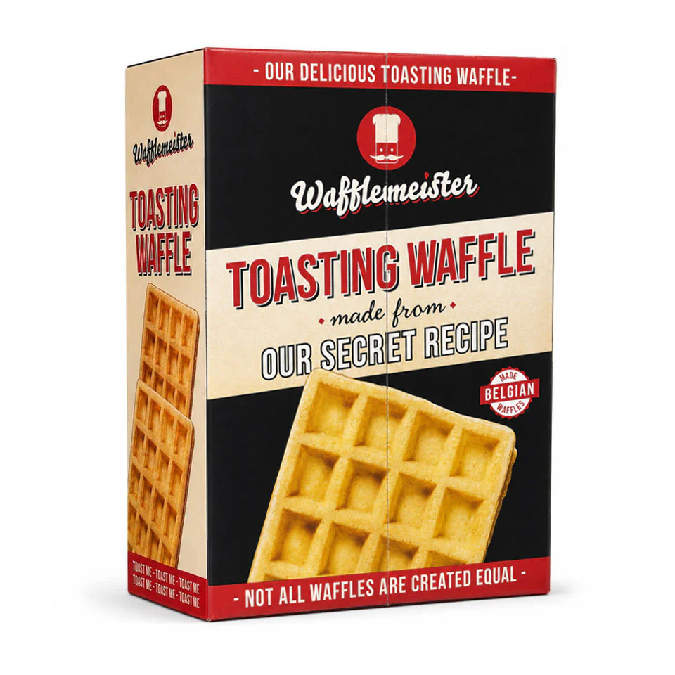 Wafflemeister Belgian Style Toasting Waffles (30x50g)