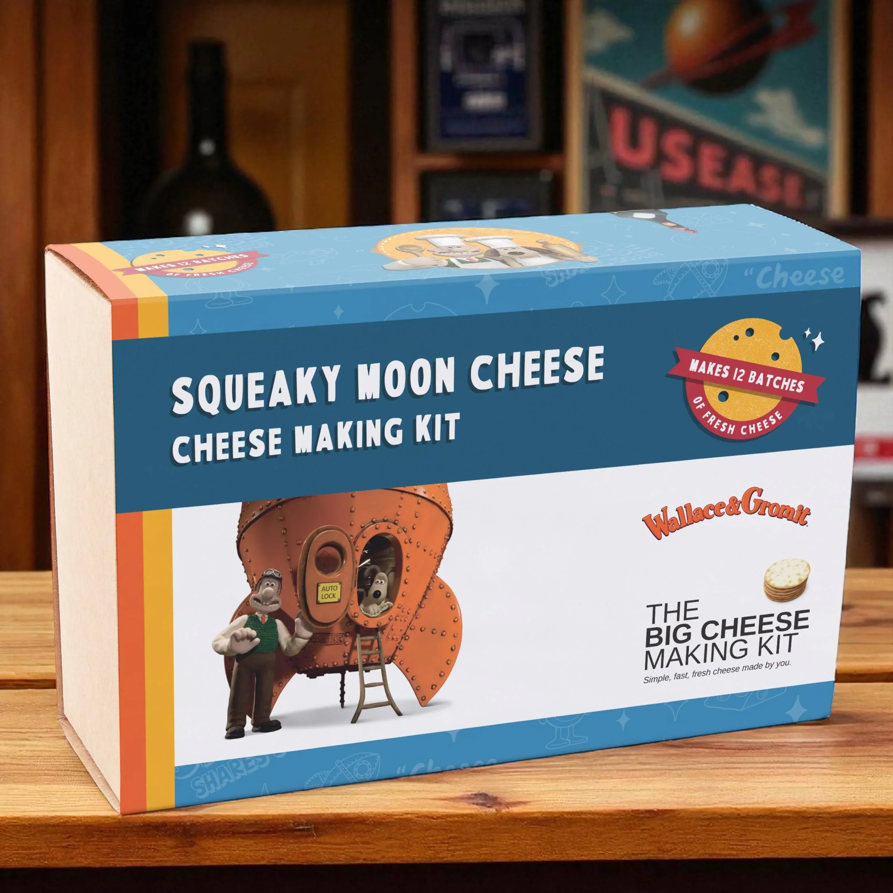 Wallace & Gromit 'Squeaky Moon Cheese' Cheese Making Kit
