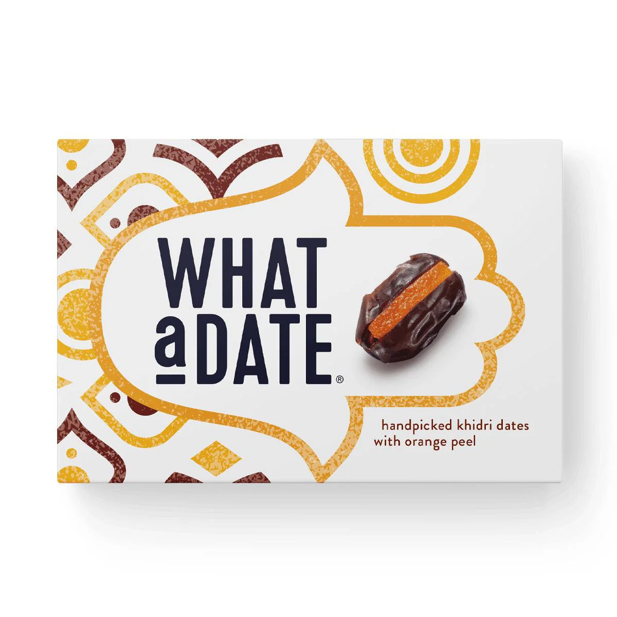 WHAT a DATE Handpicked Organic Khidri Dates with Candied Orange Peel (200g)