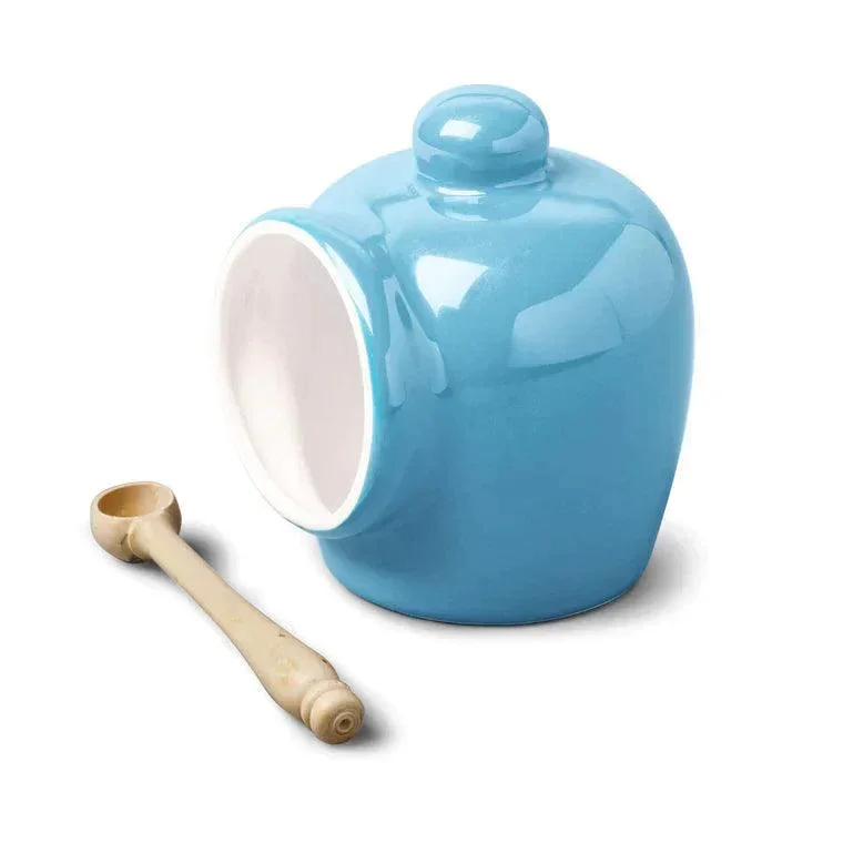 WM Bartleet & Sons - Traditional Salt Pig with Spoon - Blue