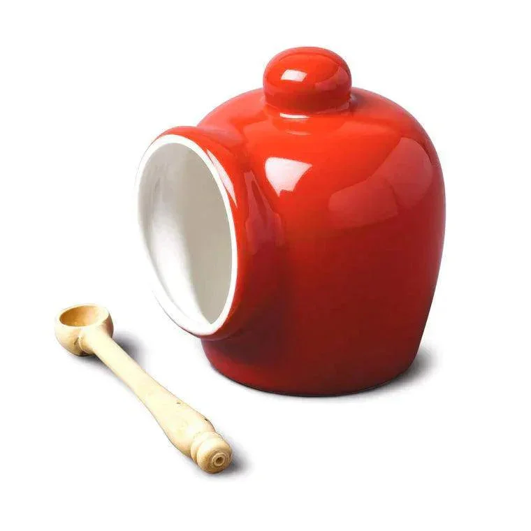 WM Bartleet & Sons - Traditional Salt Pig with Spoon - Red