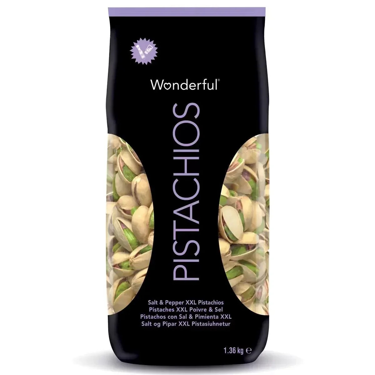 Wonderful Salt & Pepper Pistachios (1.36kg)