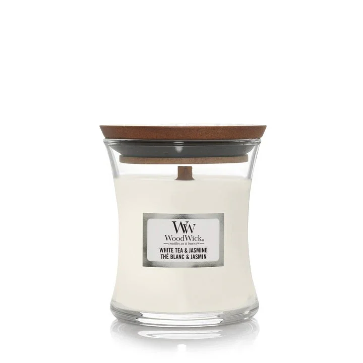 WoodWick White Tea Jasmine Mini Hourglass (85g)