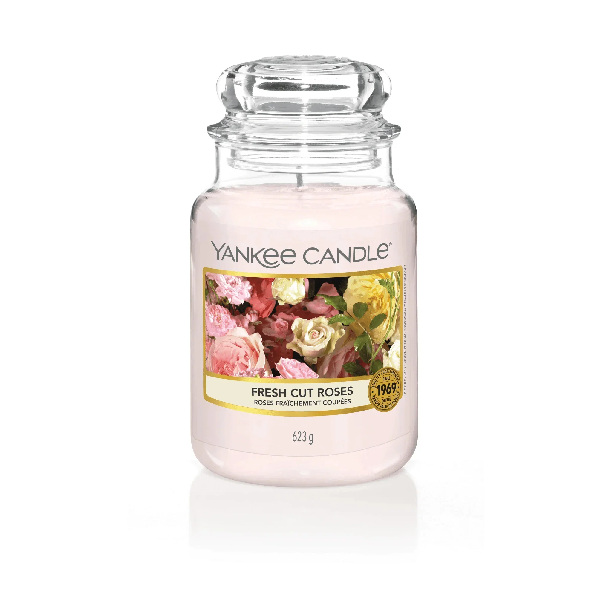 Yankee Candle Large Jar - Fresh Cut Roses Scented Candle
