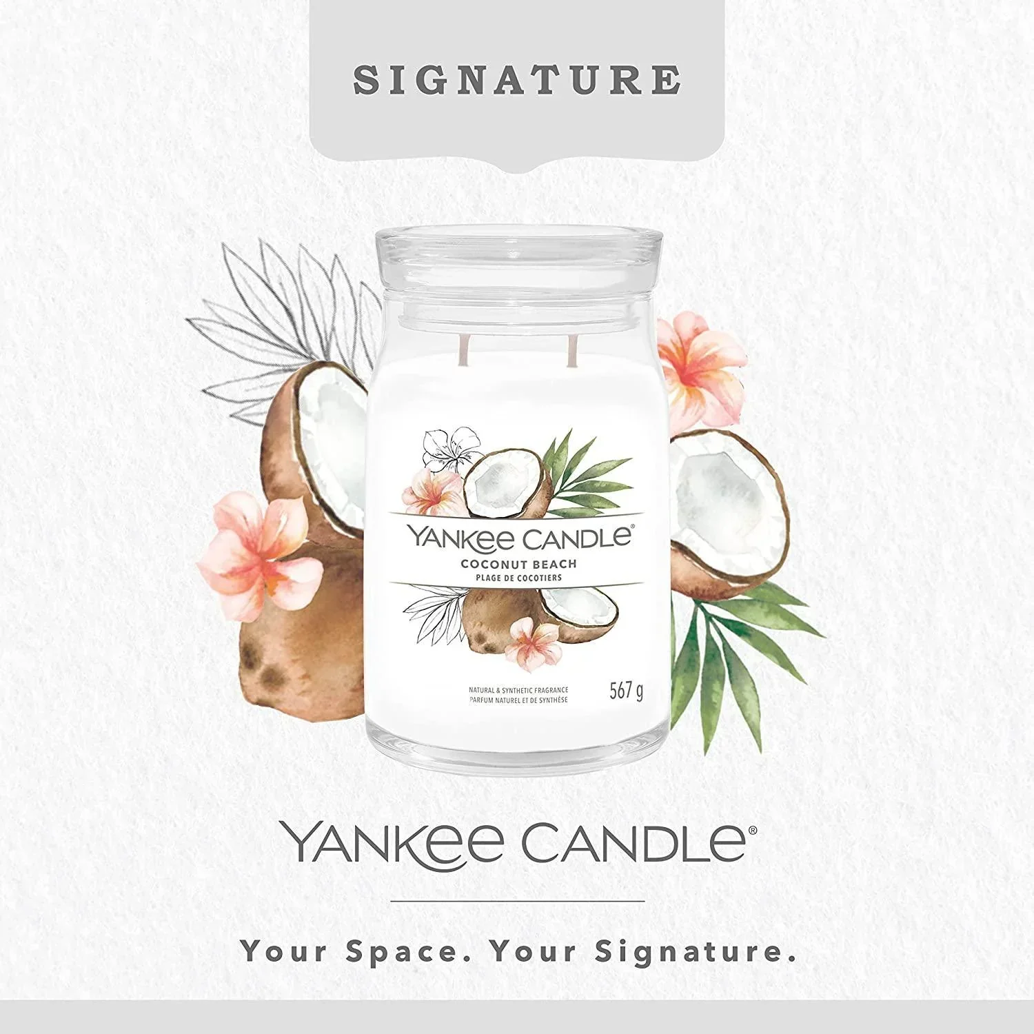 Yankee Candle Signature Large Jar - Coconut Beach Scented Candle - Image 3