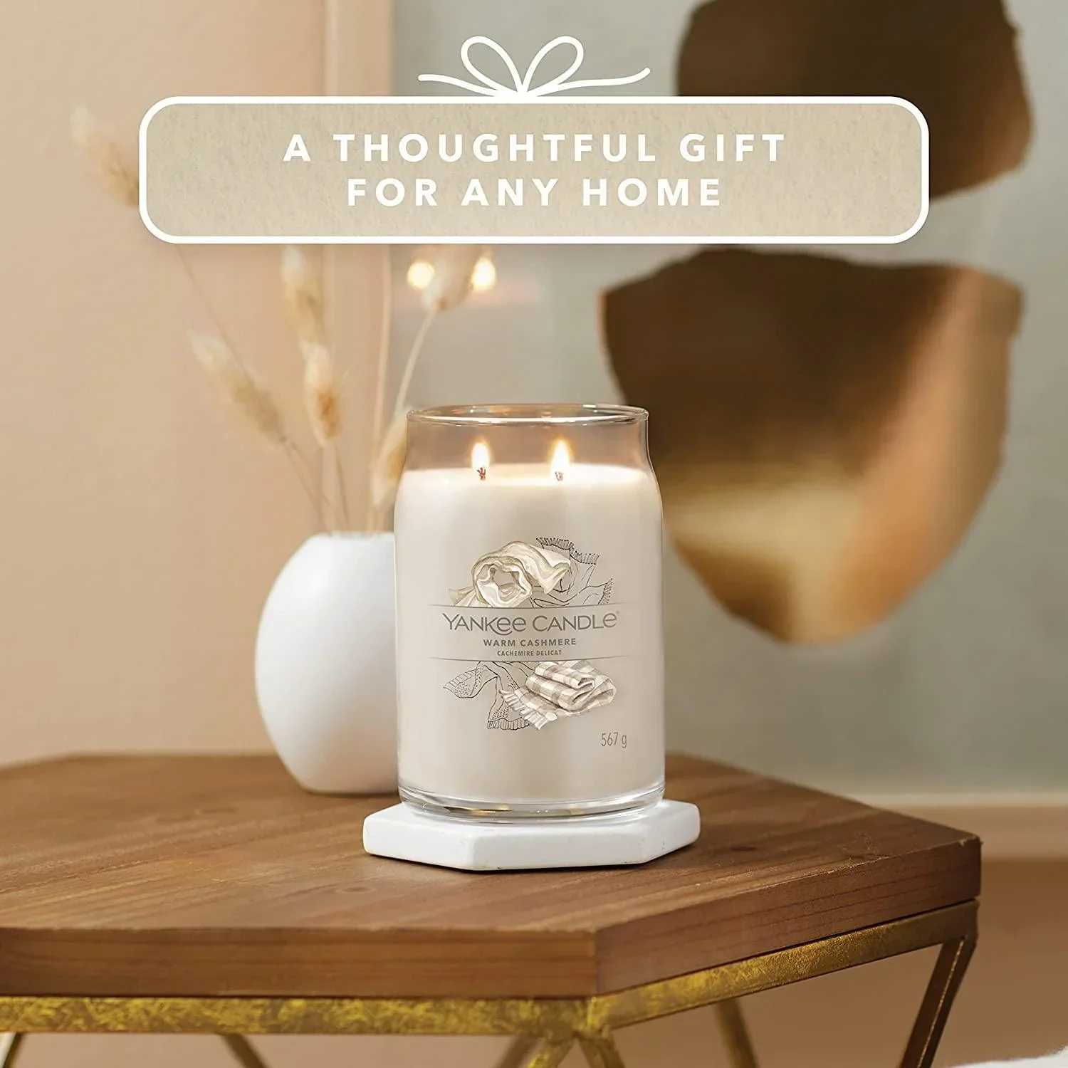Yankee Candle Signature Large Jar - Warm Cashmere Scented Candle - Image 5
