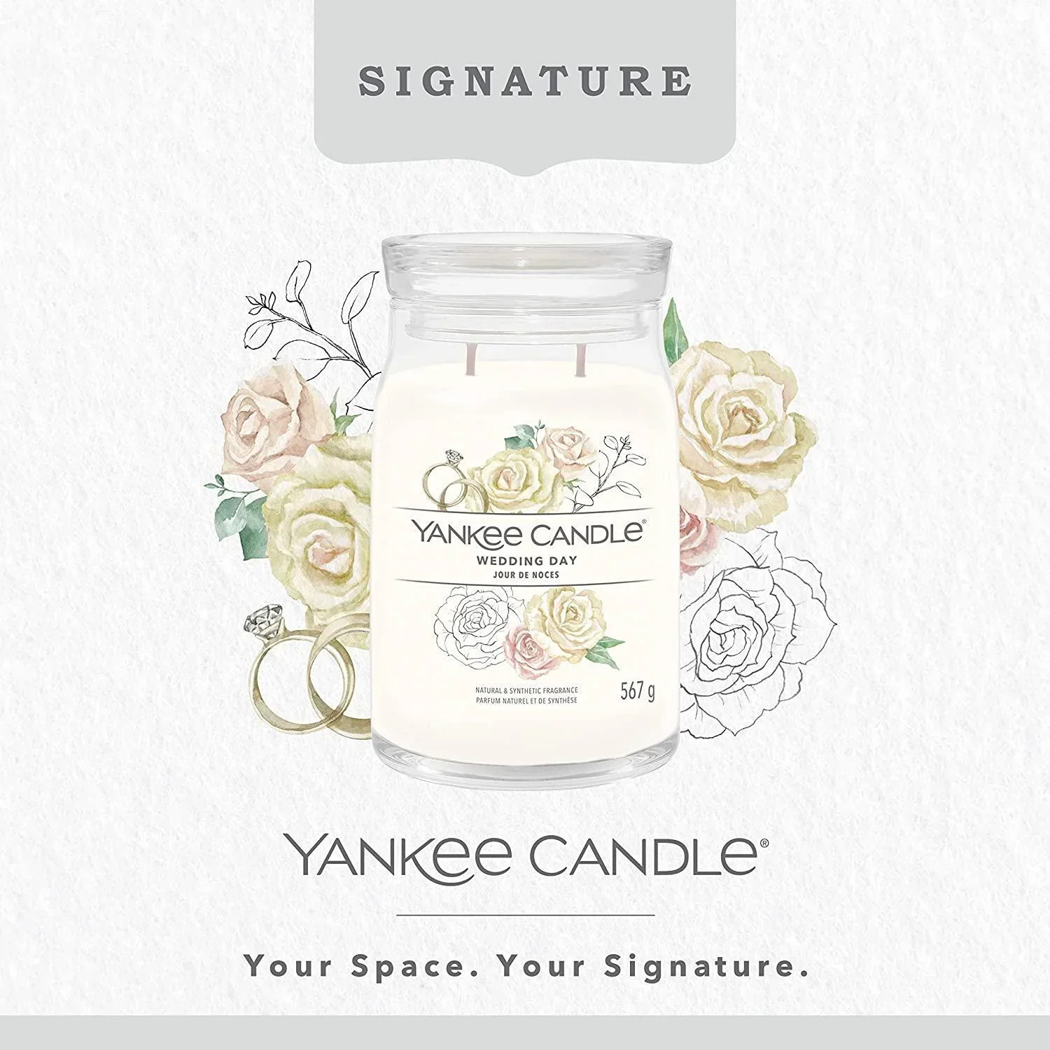 Yankee Candle Signature Large Jar - Wedding Day Scented Candle - Image 2