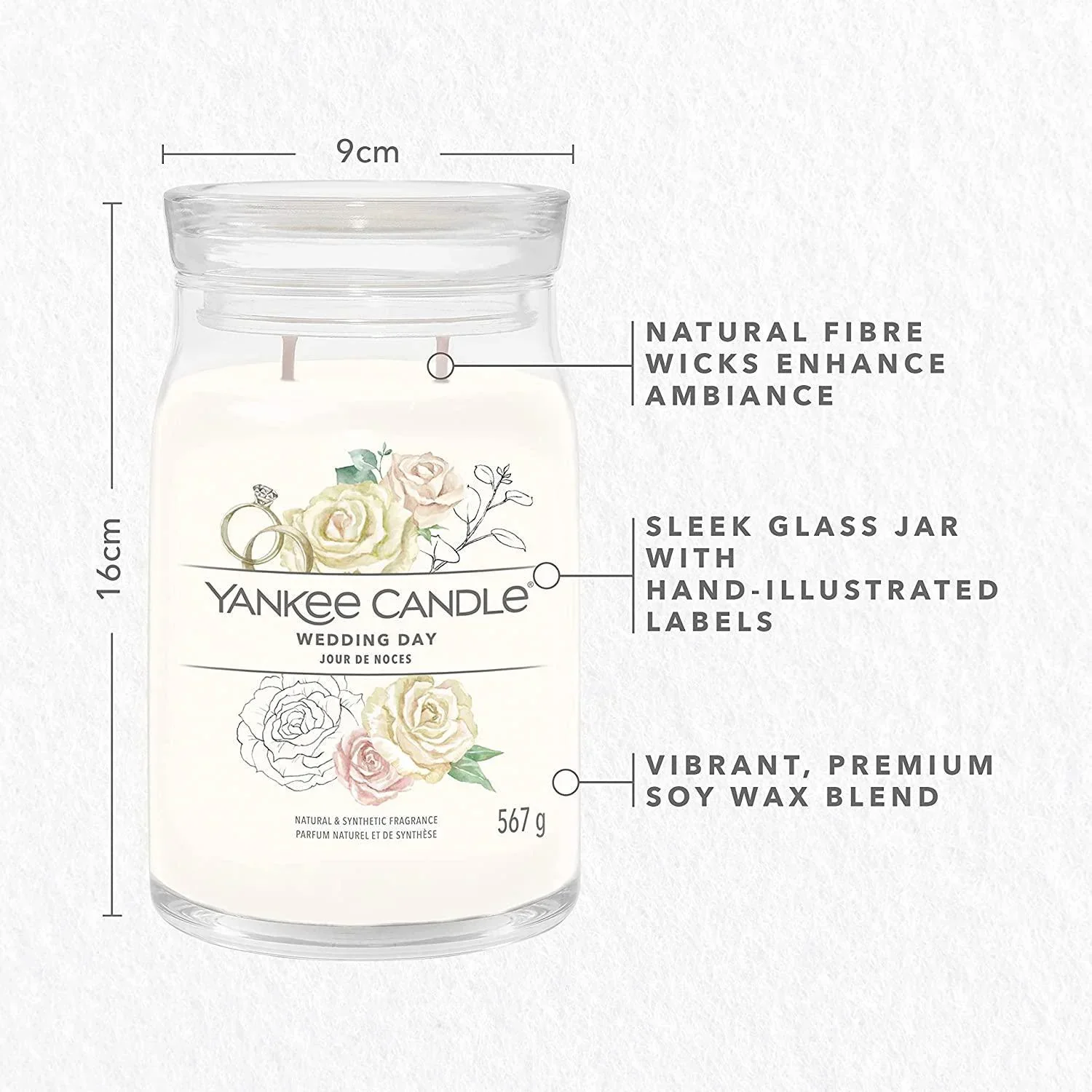 Yankee Candle Signature Large Jar - Wedding Day Scented Candle - Image 4