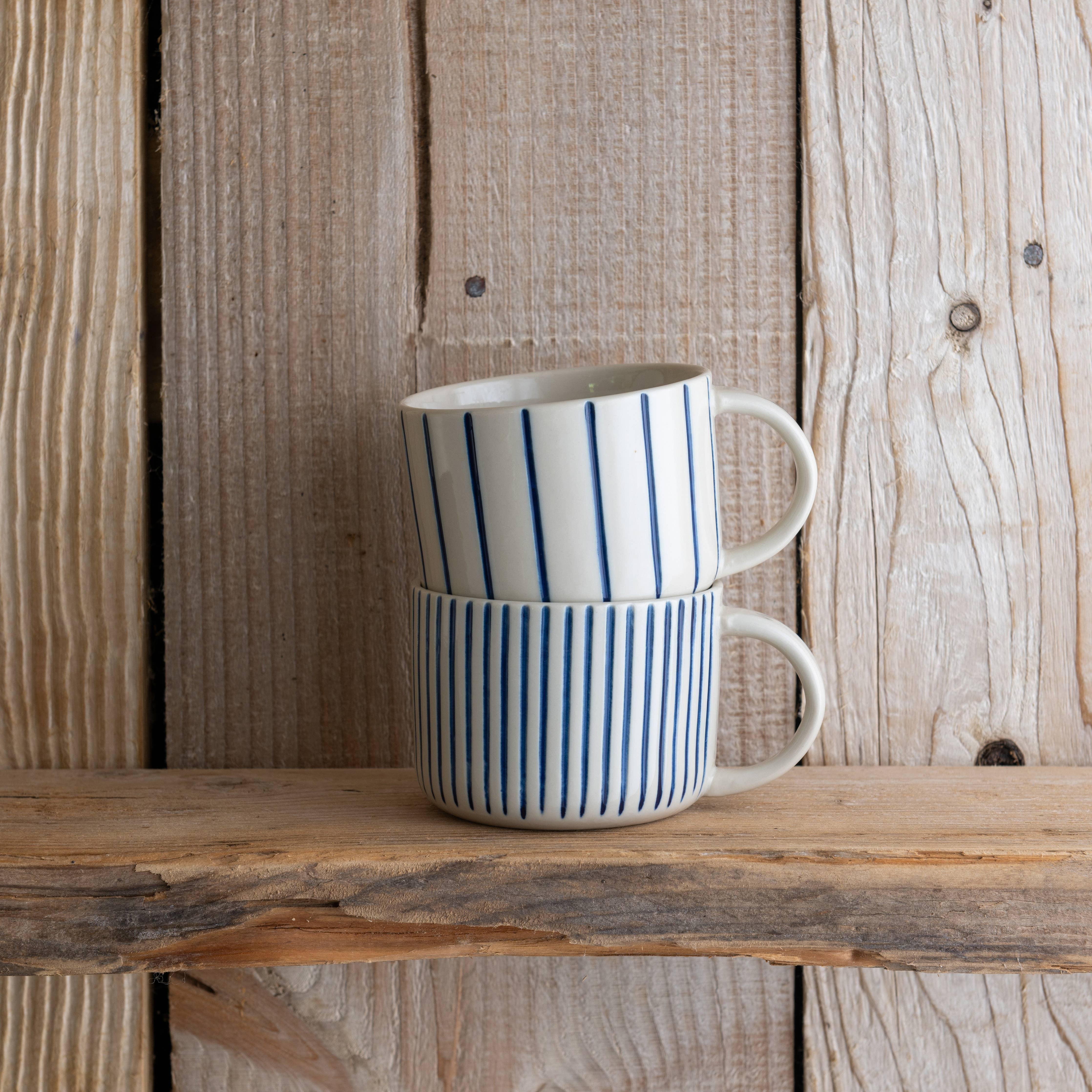 Kindred Yarrow Mug - Brushed Indigo Blue - Medium (Set of 2) - Image 3