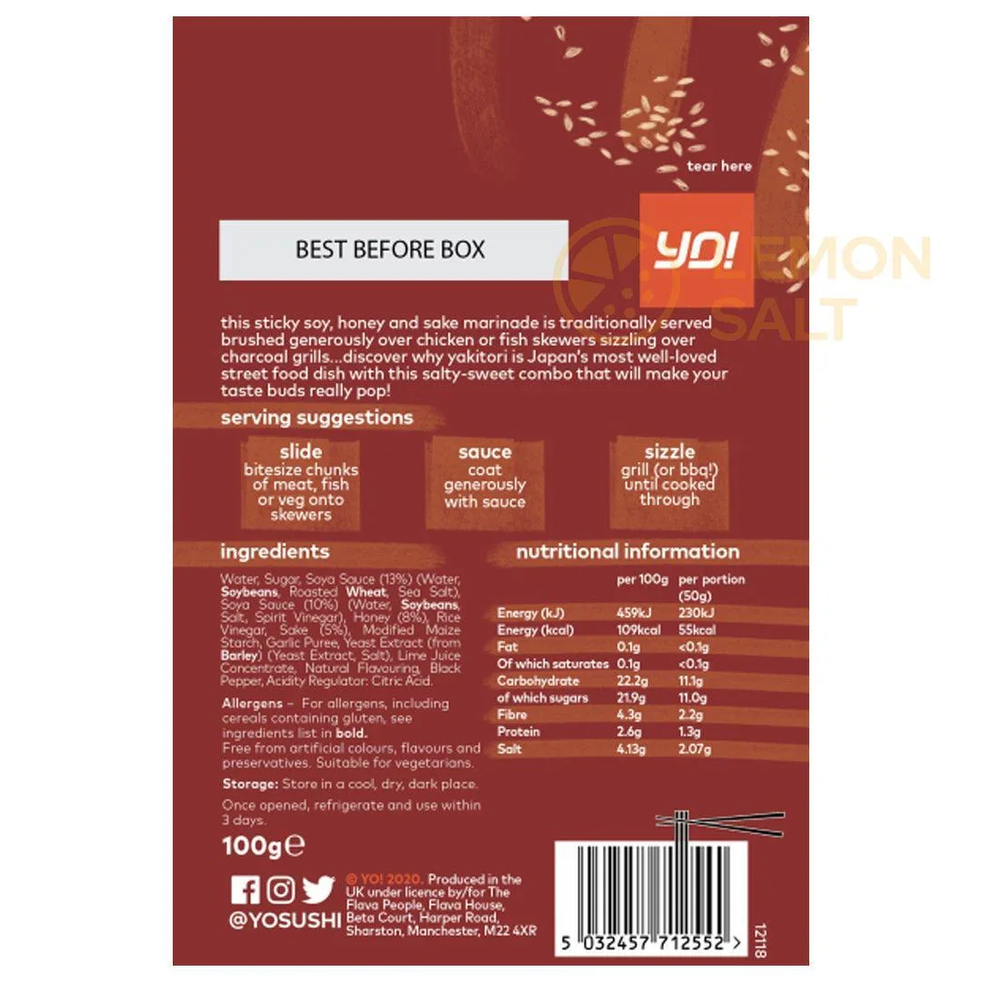Yo! - Sticky Bbq Yakitori Sauce (100g) - Image 2