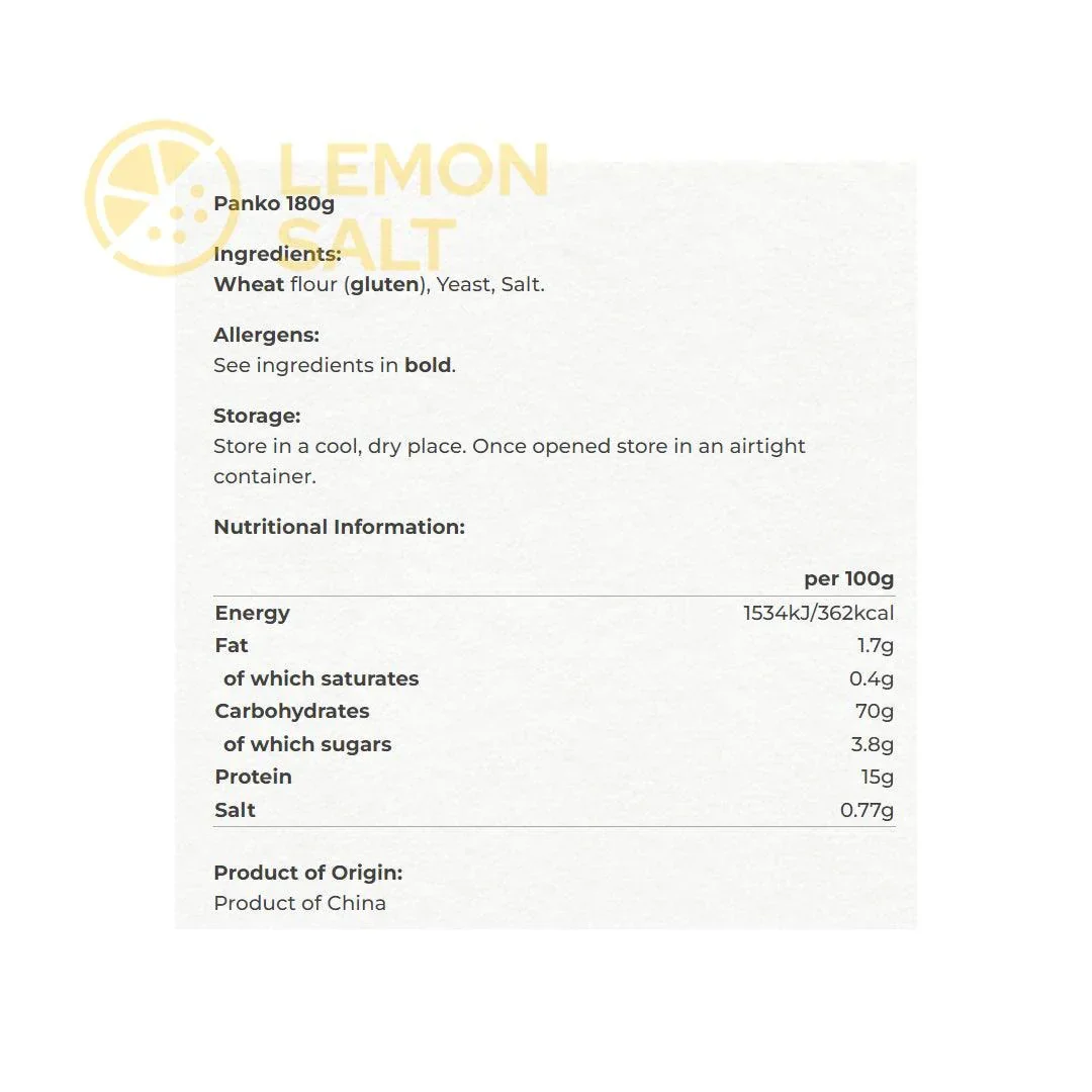 Yutaka Panko Breadcrumbs (180g) - Image 2