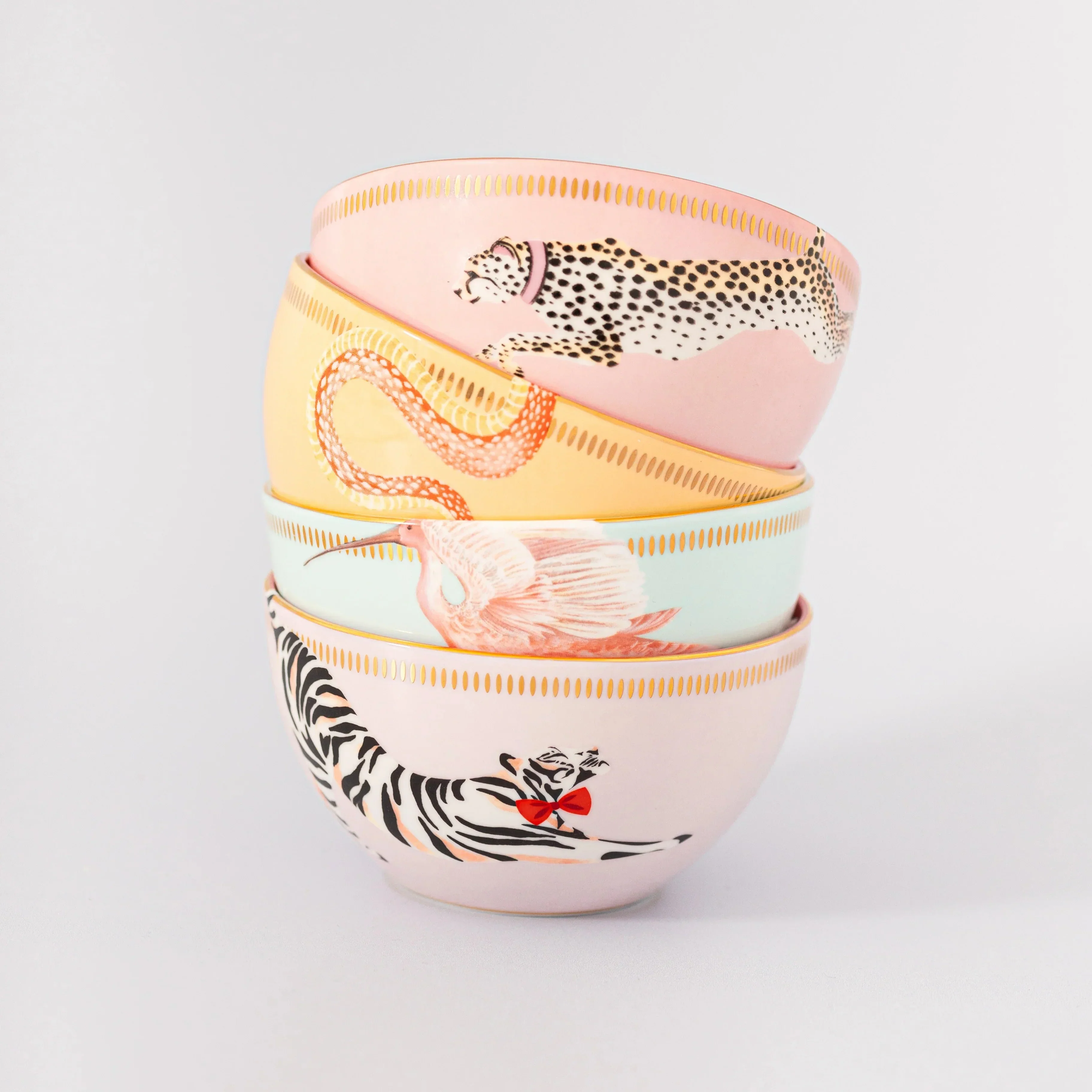 Yvonne Ellen Animal Cereal Bowls (Set of 4)