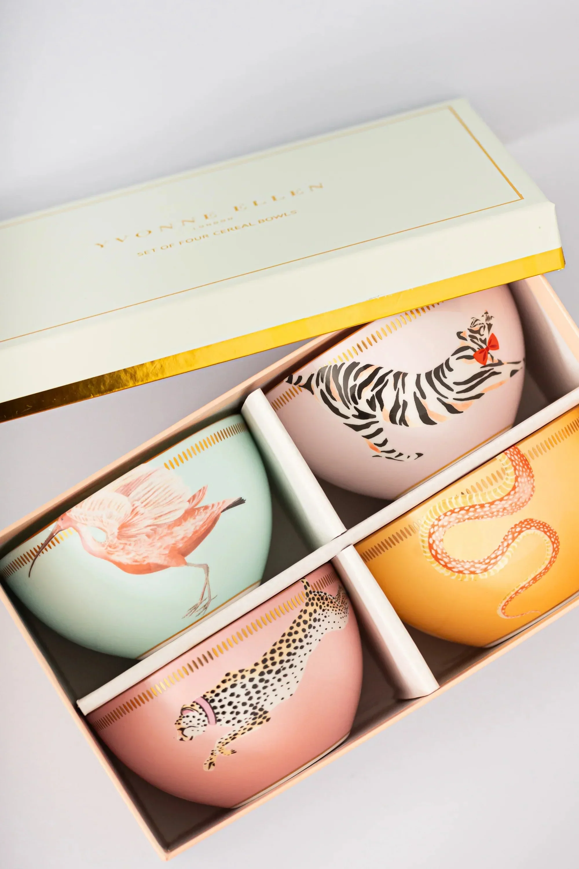 Yvonne Ellen Animal Cereal Bowls (Set of 4) - Image 3