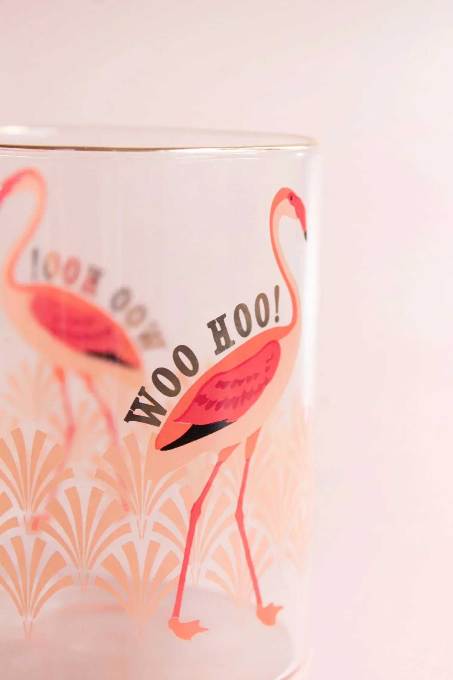 Yvonne Ellen Flamingo Glass Mug - Image 3