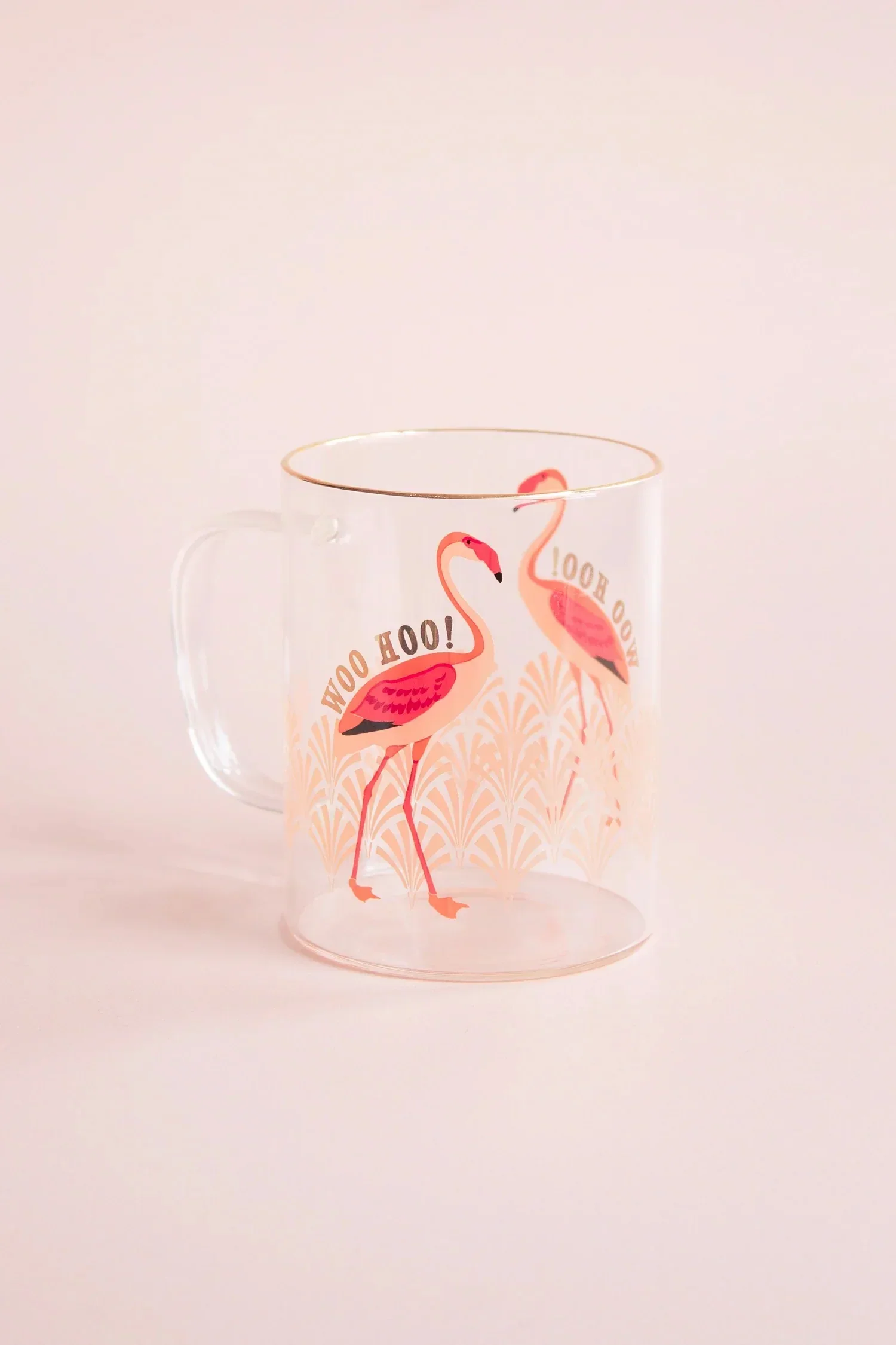 Yvonne Ellen Flamingo Glass Mug - Image 4