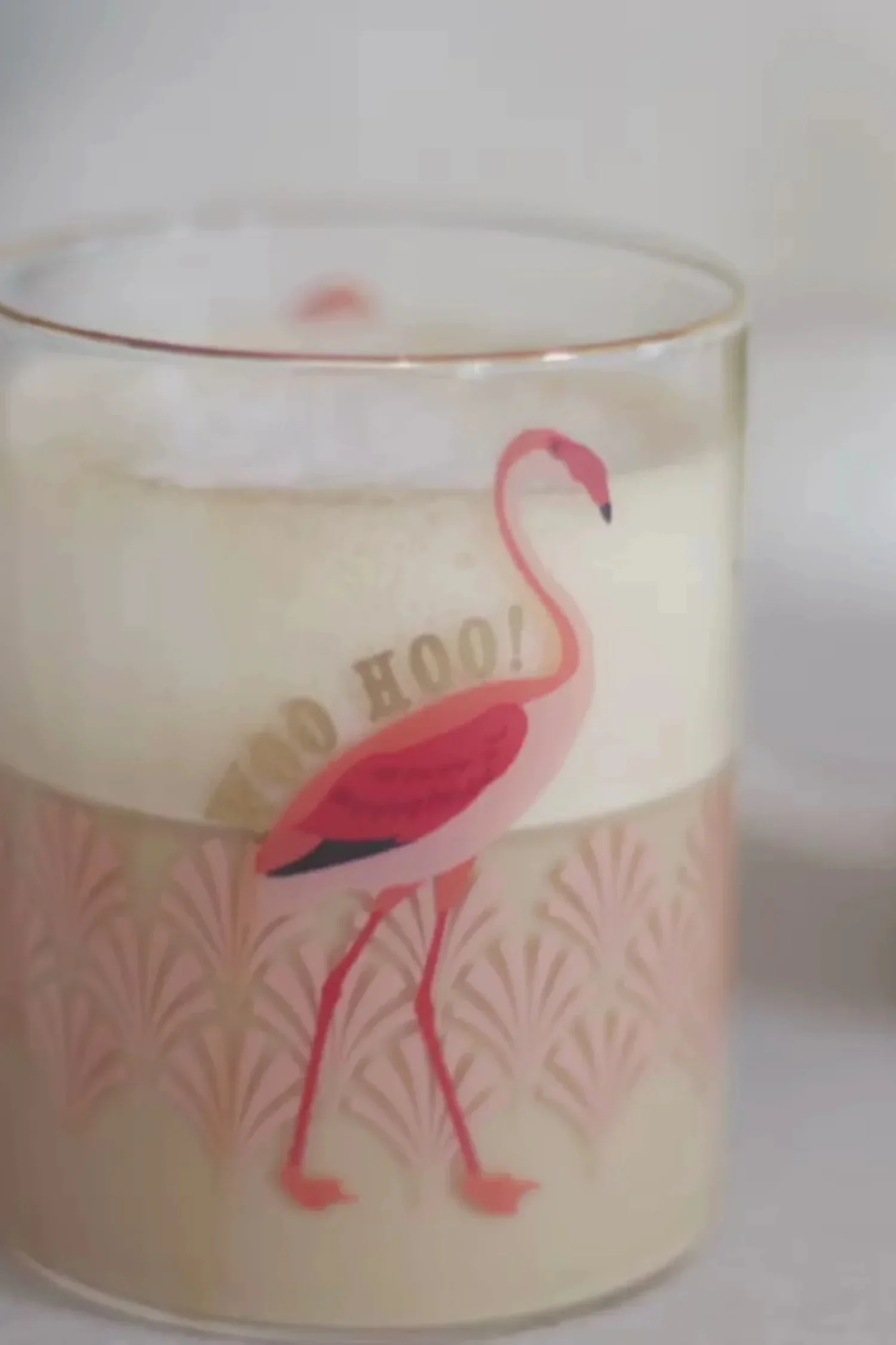 Yvonne Ellen Flamingo Glass Mug - Image 6