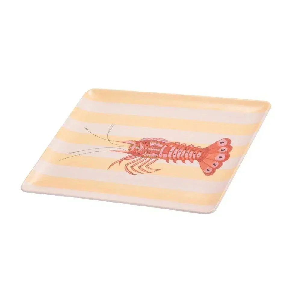 Yvonne Ellen Large Lobster Melamine Picnic Tray - Image 2