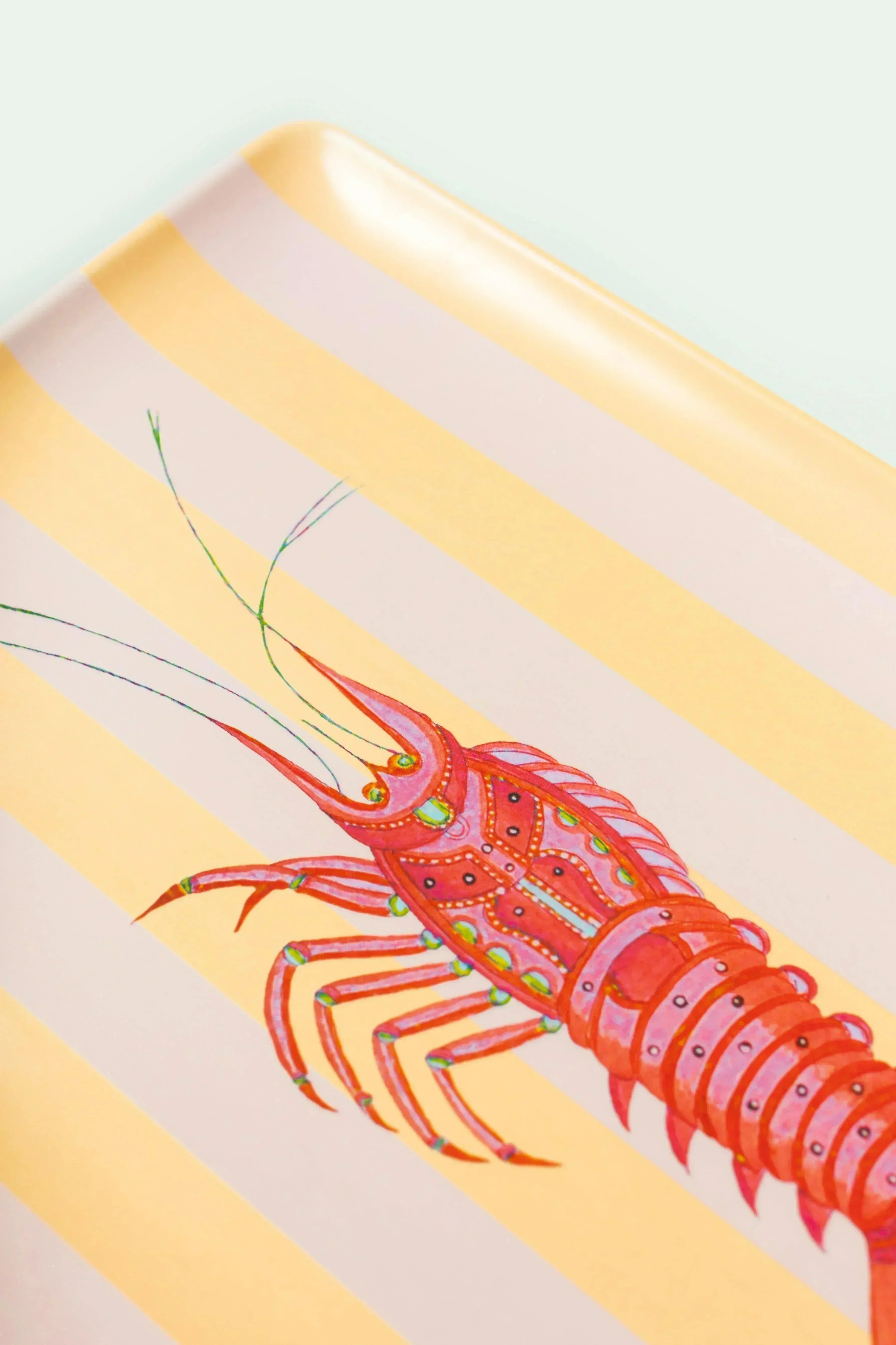 Yvonne Ellen Large Lobster Melamine Picnic Tray - Image 3