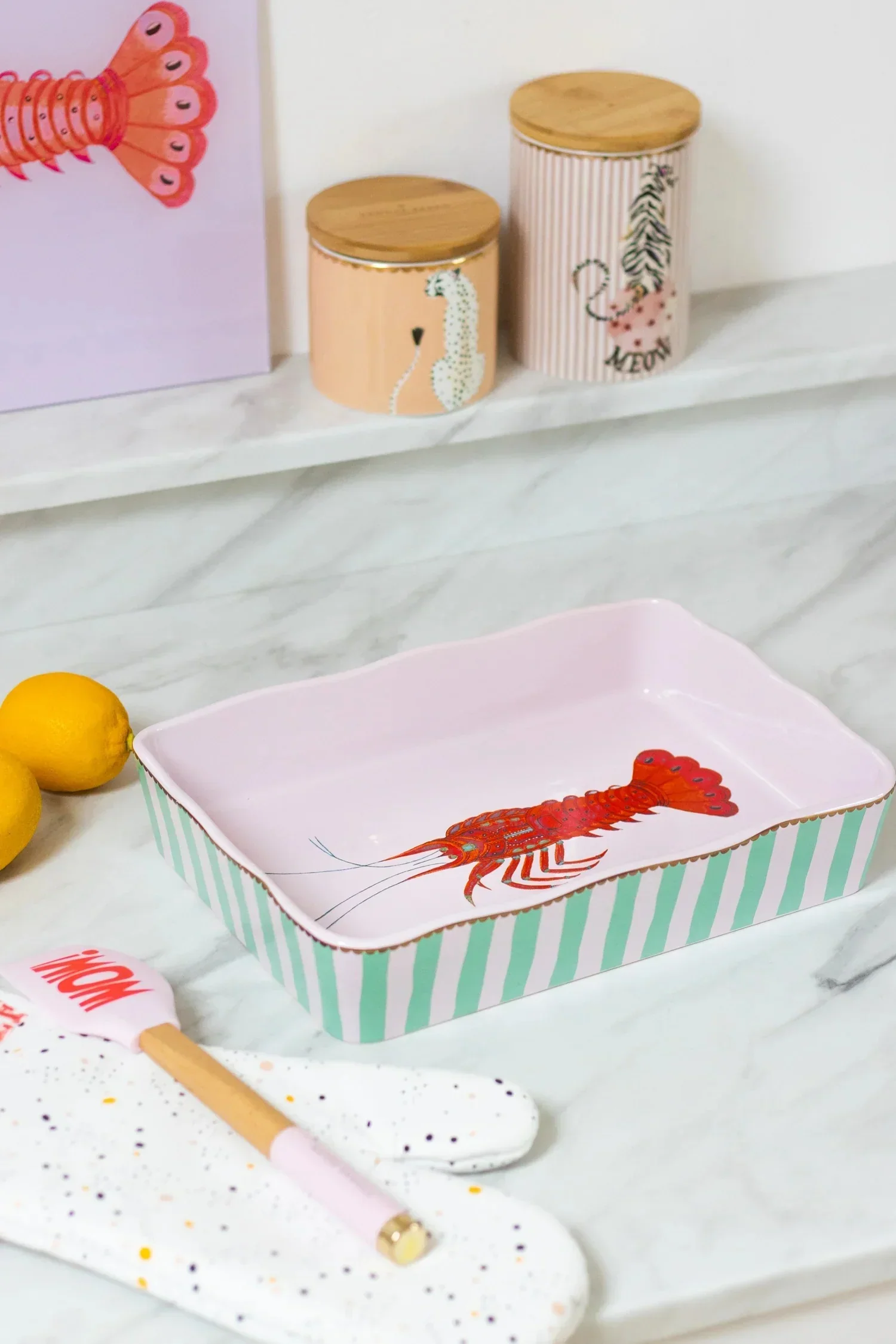 Yvonne Ellen Lobster Large Rectangular Dish (30cm) - Image 6