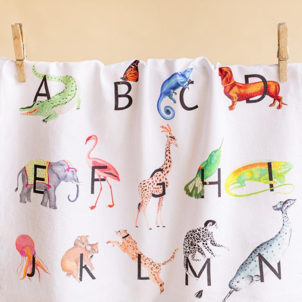 Yvonne Ellen Set Of 2 Tea Towels Alphabet and Ooh La La - Image 3