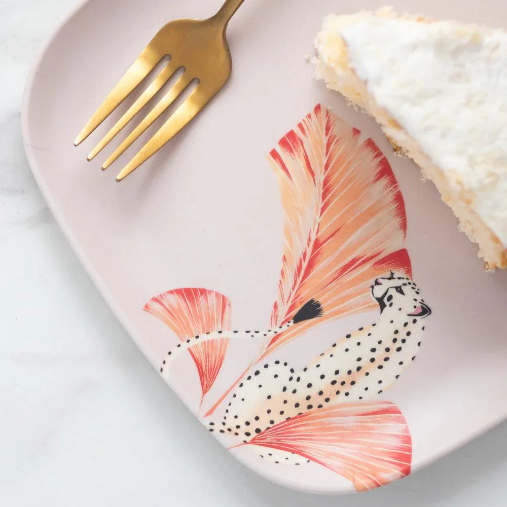 Yvonne Ellen Set of 4 Animal Melamine Plates 20cm - Image 3
