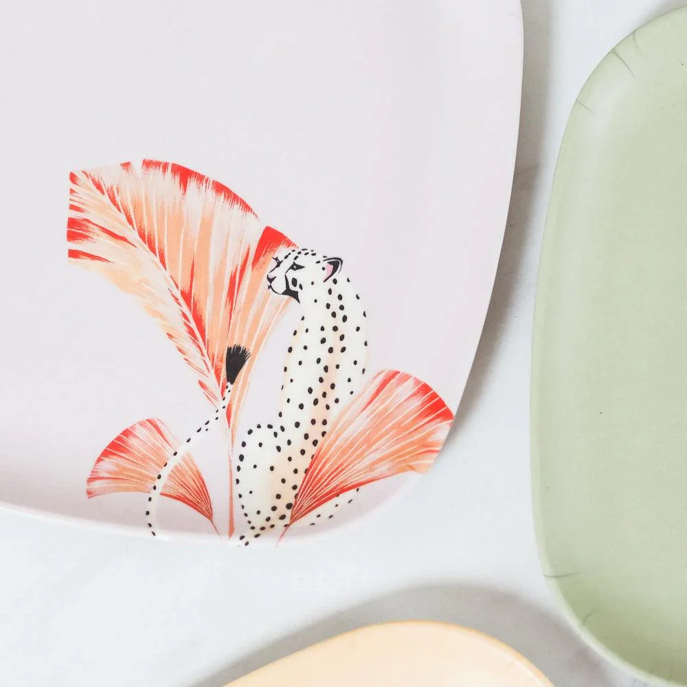 Yvonne Ellen Set of 4 Animal Melamine Plates 20cm - Image 4