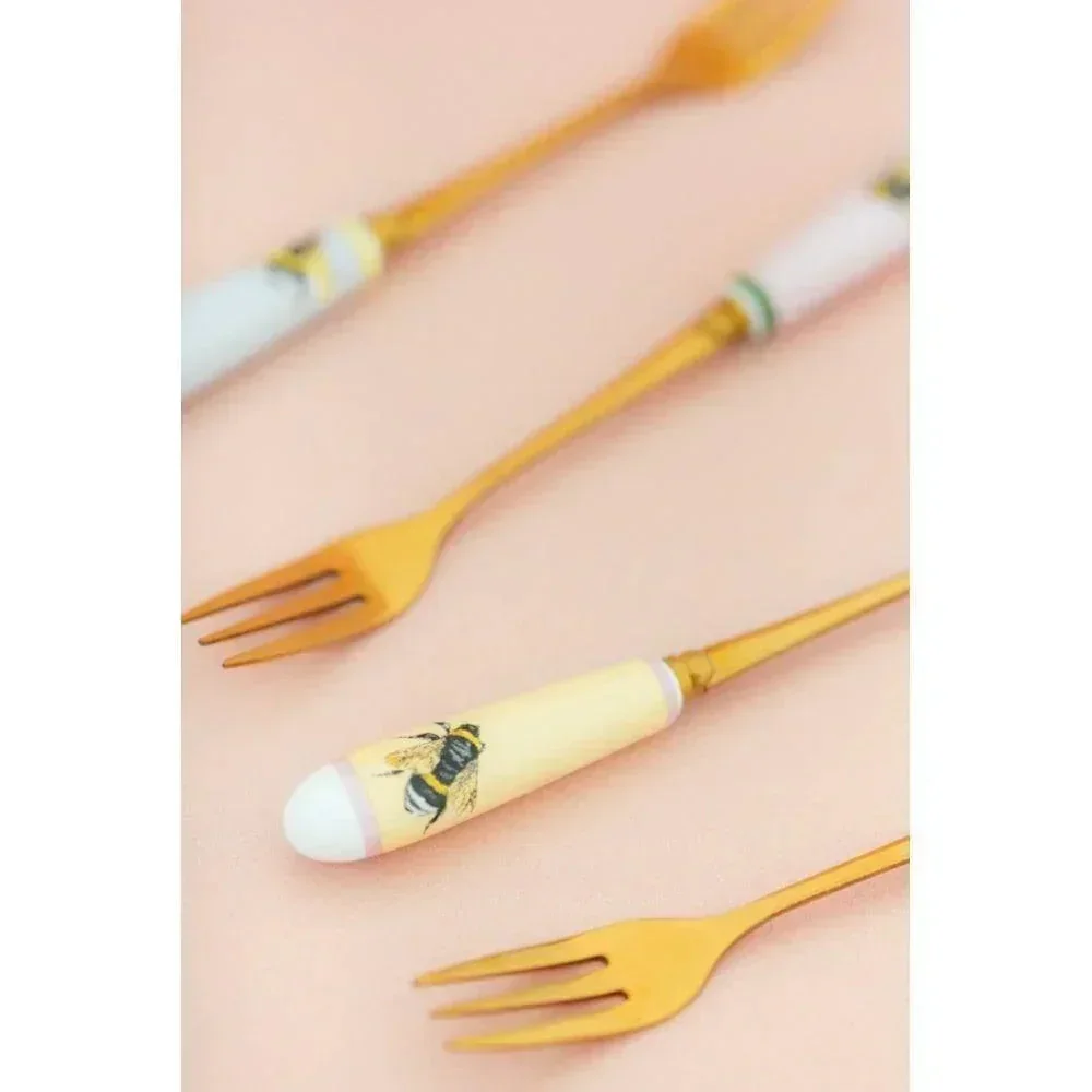 Yvonne Ellen Set of 4 Bee Cake Forks - Image 3