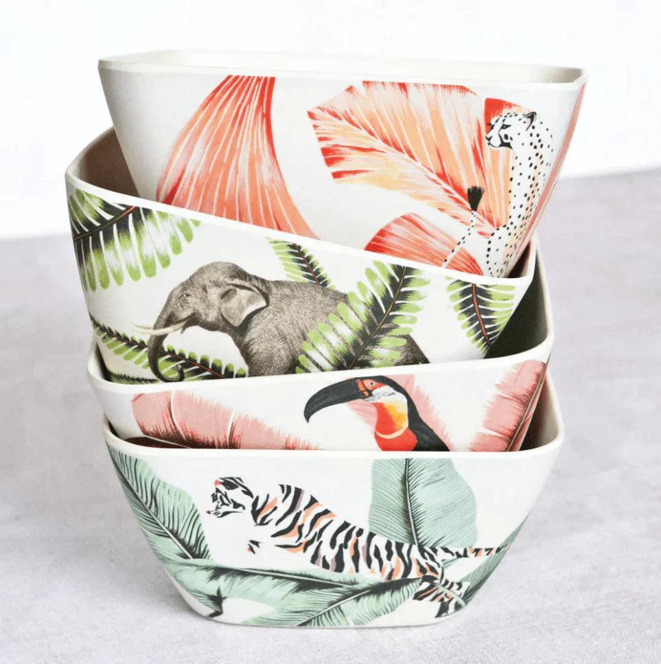 Yvonne Ellen Set of 4 Matte Melamine Bowls (14cm) - Image 2