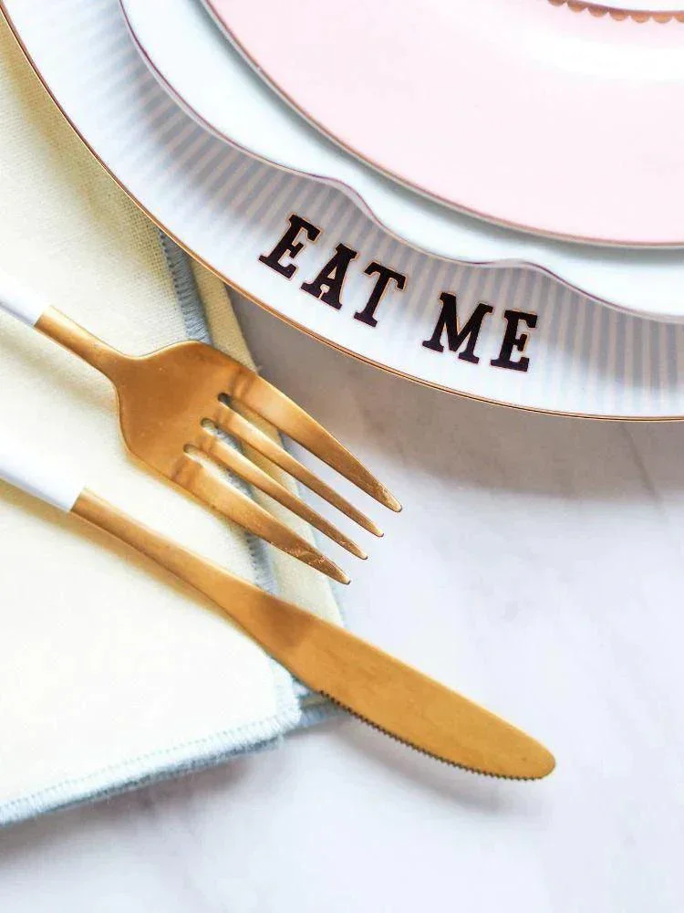 Yvonne Ellen Set of 4 Slogan Dinner Plates (26.5cm) - Image 3