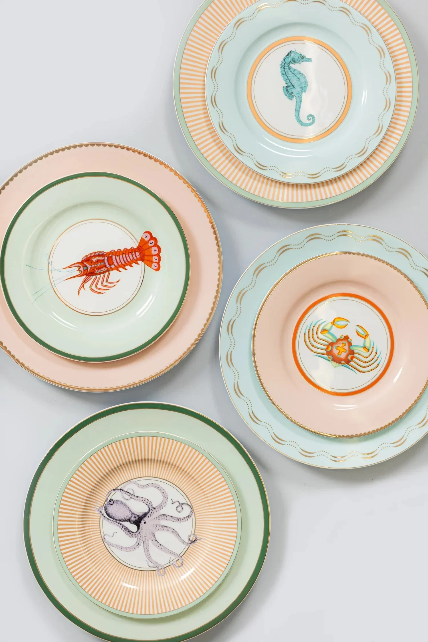 Yvonne Ellen Under The Sea Side Plates - Set of 4 (20cm) - Image 4