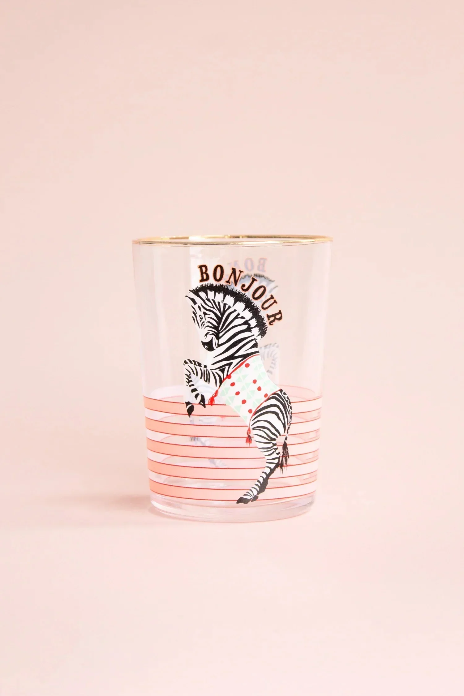 Yvonne Ellen Zebra Hi Ball Glass - Image 2