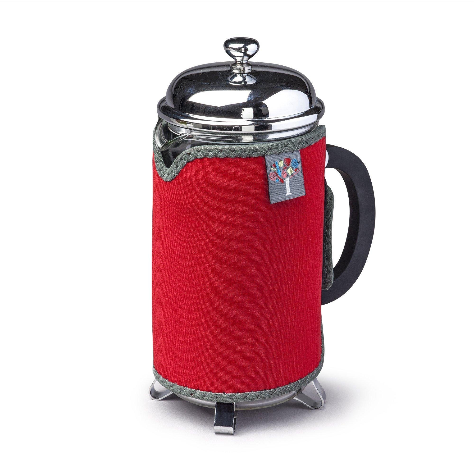 Zeal 8 Cup Cafetiere Insulated Red Jacket