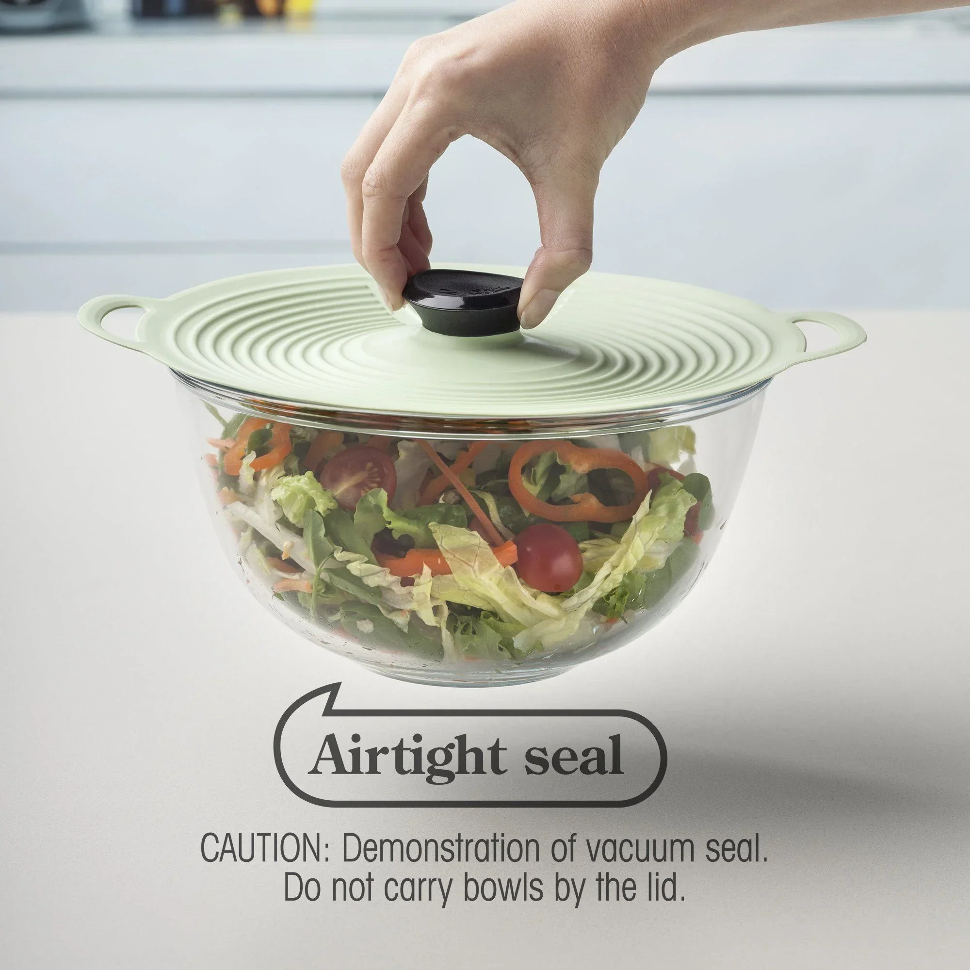 Zeal Classic Silicone Self Sealing Lid, Extra Large - Sage Green (28cm) - Image 6