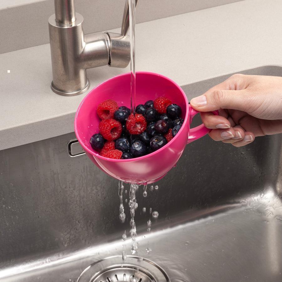 Zeal Keep It Handy Berry Colander - Aqua (10cm) - Image 4