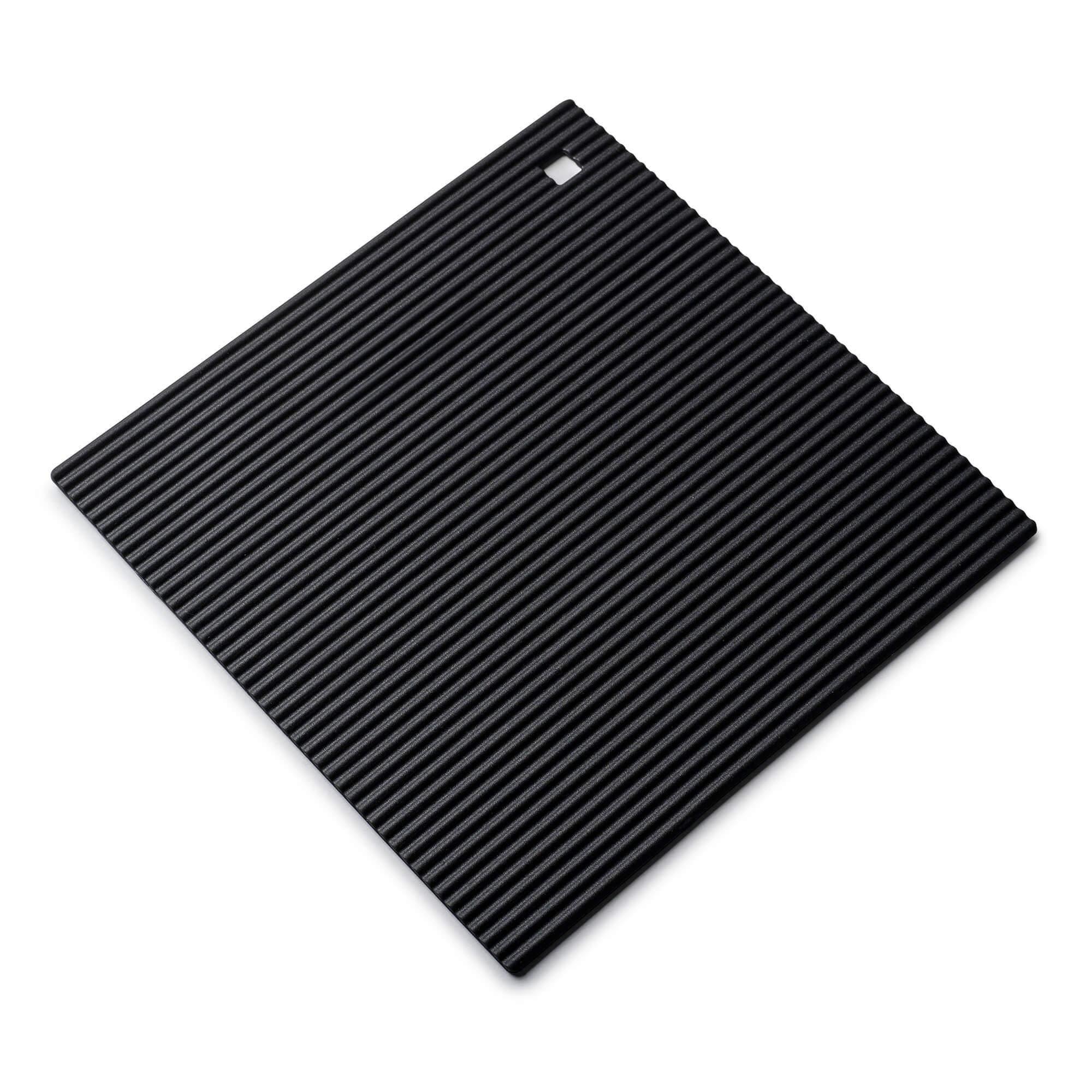 Zeal Large Silicone Heat Resistant Trivet Mats - Black (22cm)