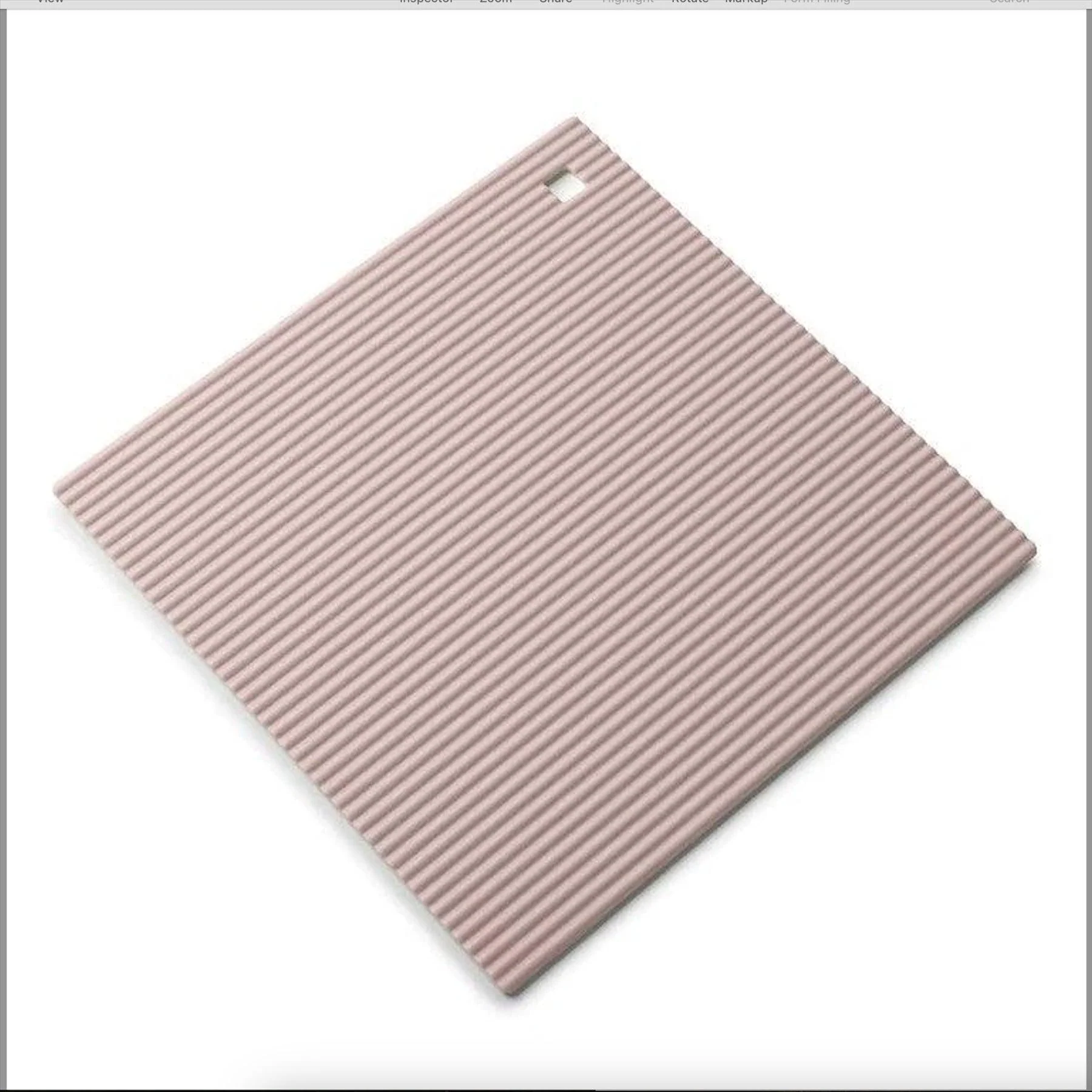 Zeal Large Silicone Heat Resistant Trivet Mats -  Rose (22cm)