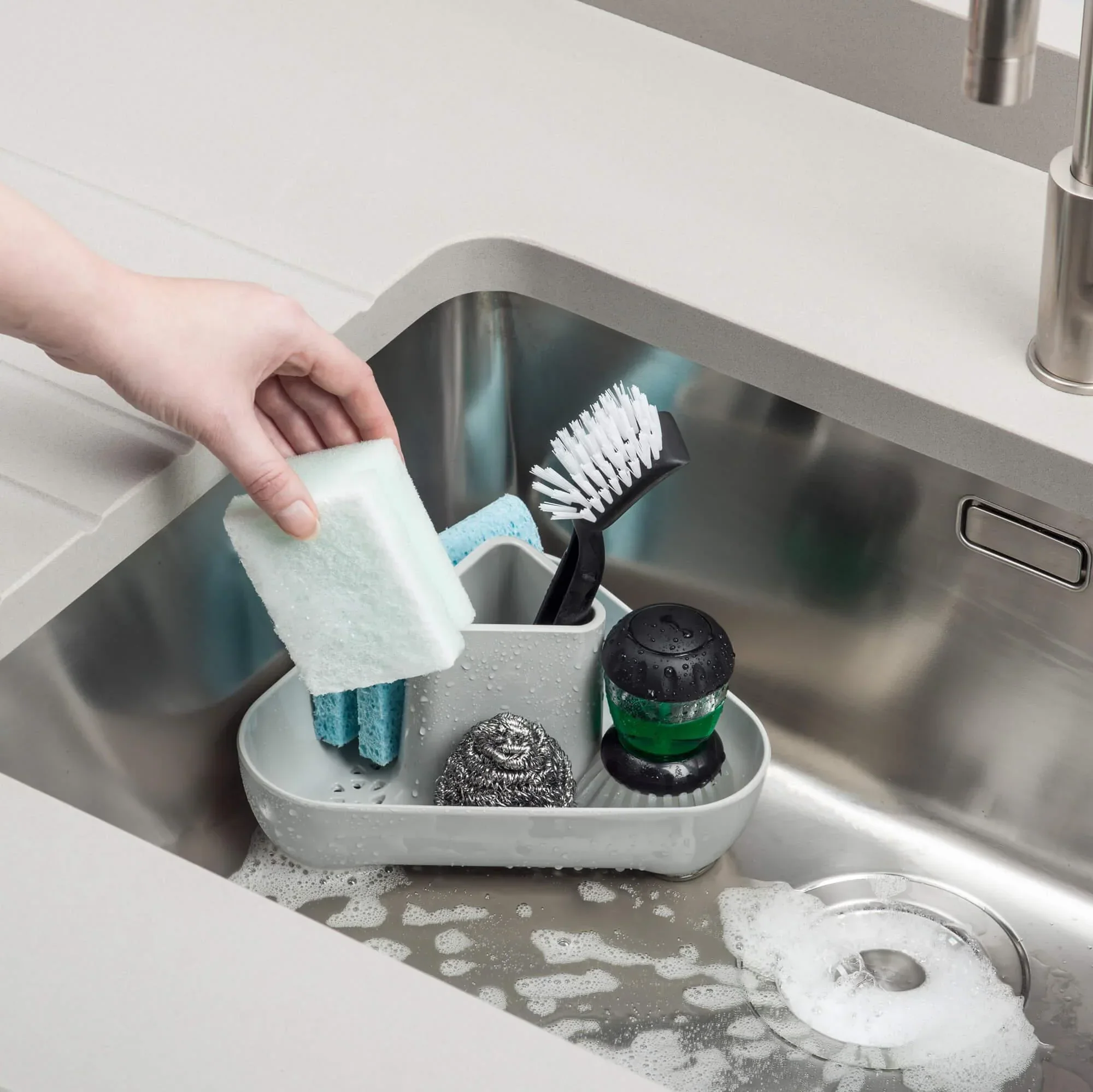 Zeal Melamine Sink Corner Tidy - Image 4