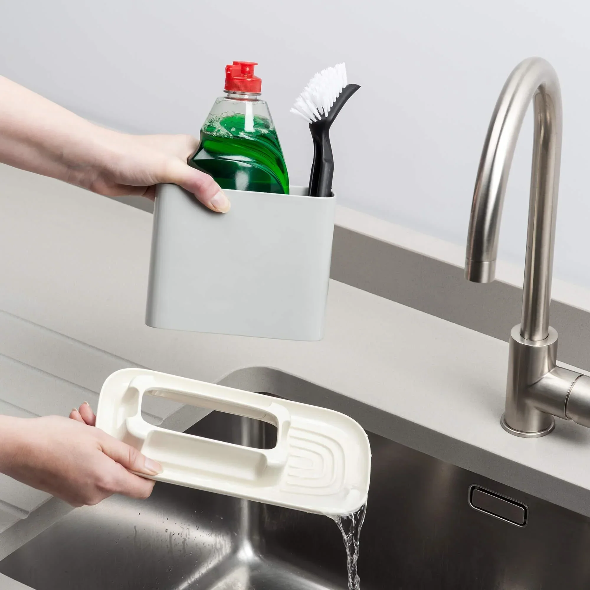 Zeal Melamine Worktop Sink Tidy - Image 4