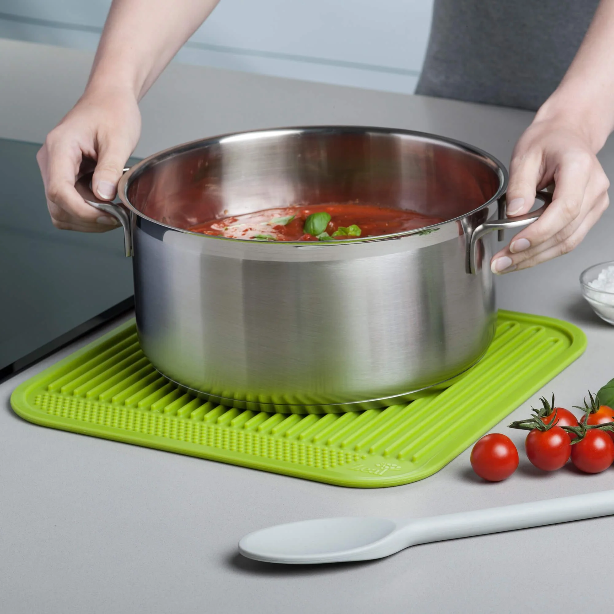 Zeal Silicone Draining Mat - Dark Grey (31cm) - Image 14