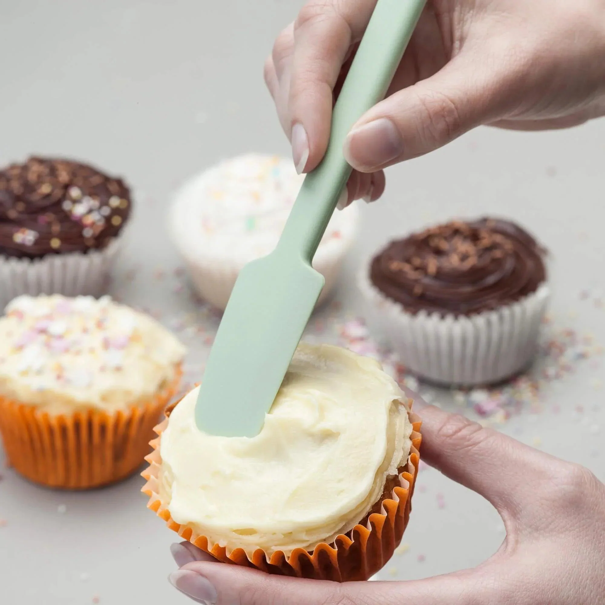Zeal Silicone Mini Baking Spatula - French Grey (16cm) - Image 2