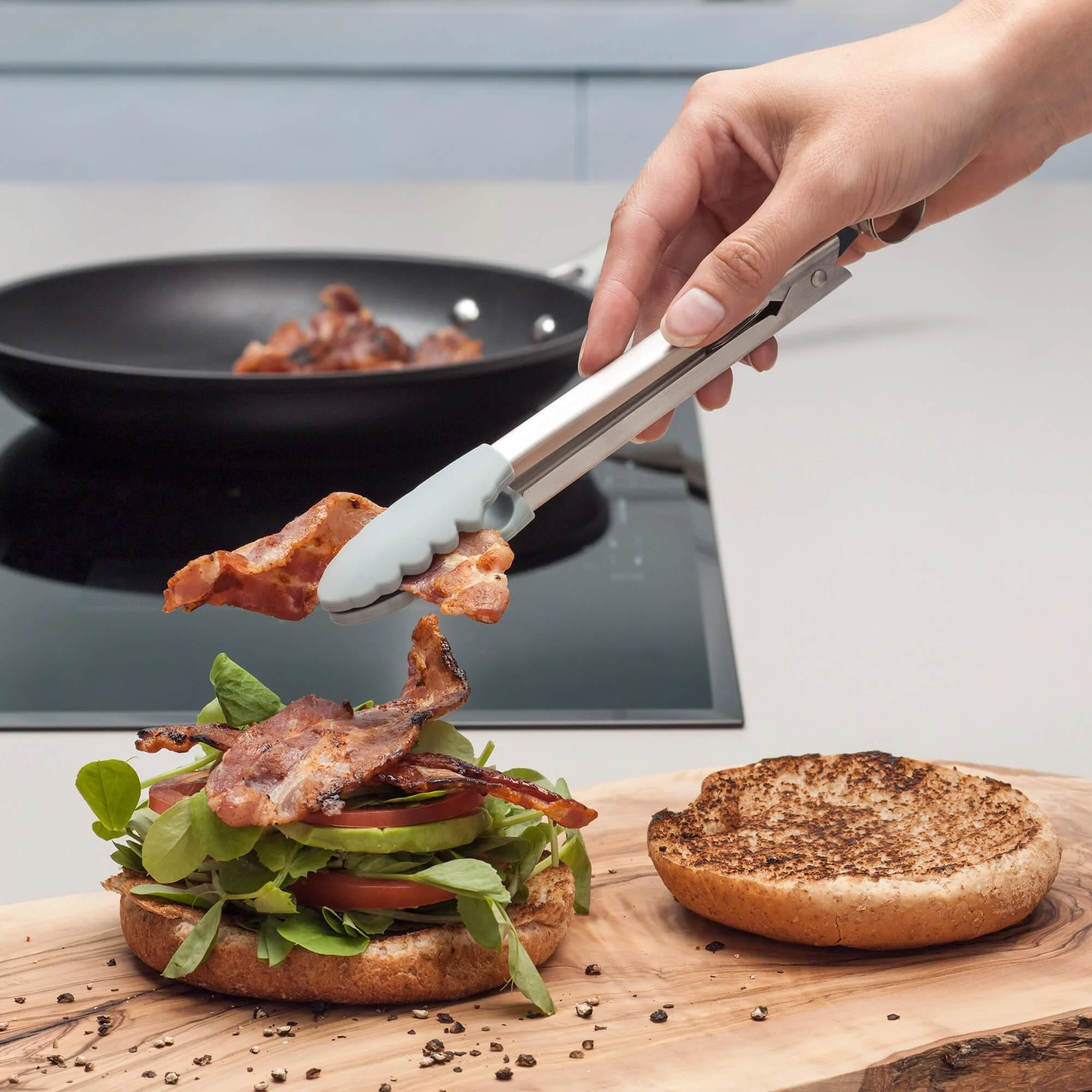 Zeal Silicone Mini Tongs - Mustard (20cm) - Image 4