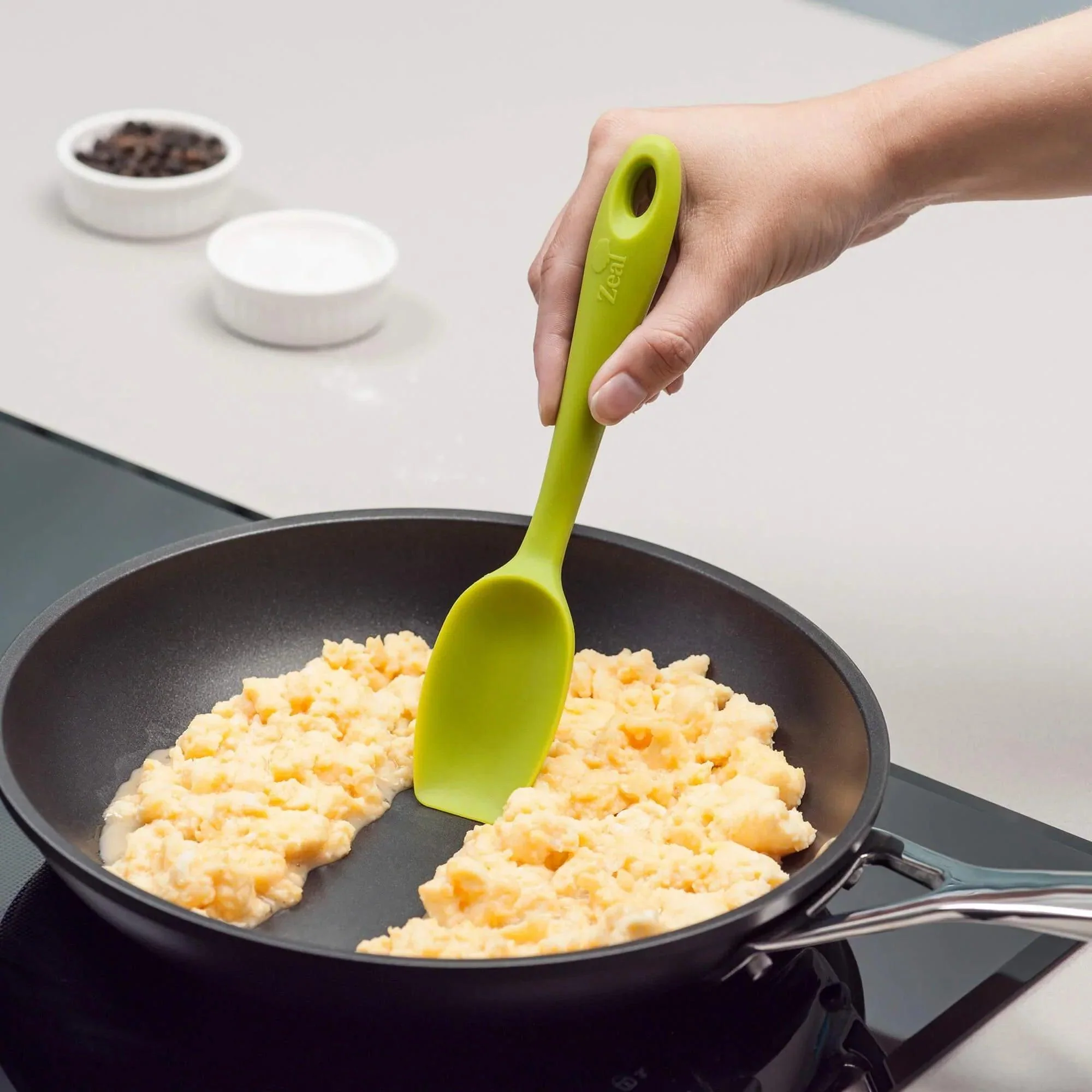 Zeal Small Silicone Spoon Spatula - French Grey (20cm) - Image 2