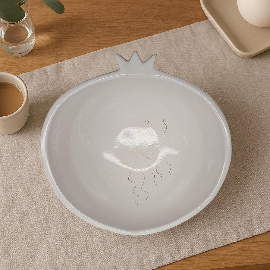 Zeeen Ceramic Bowl - Pomegranate (28cm)