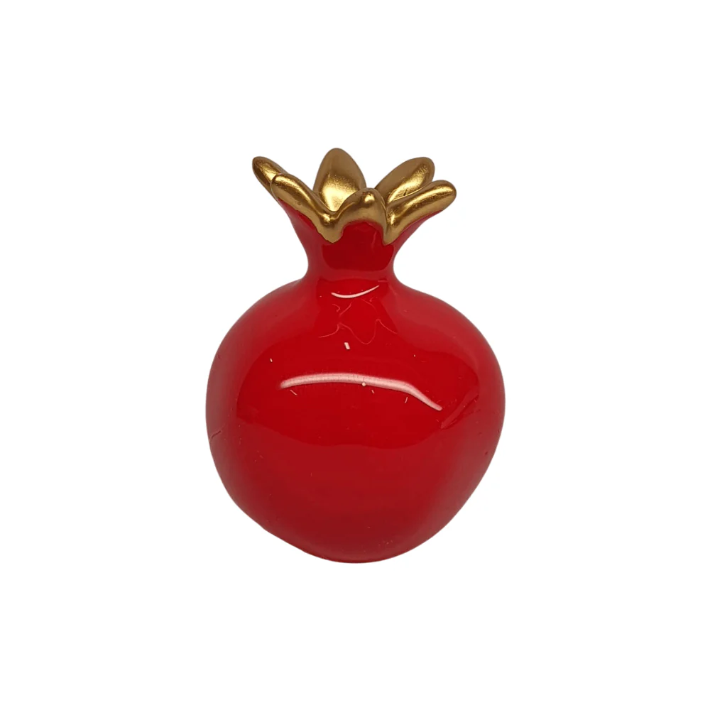 Zeeen Handcrafted Ceramic Pomegranate - Large (6.5cm) - Image 2