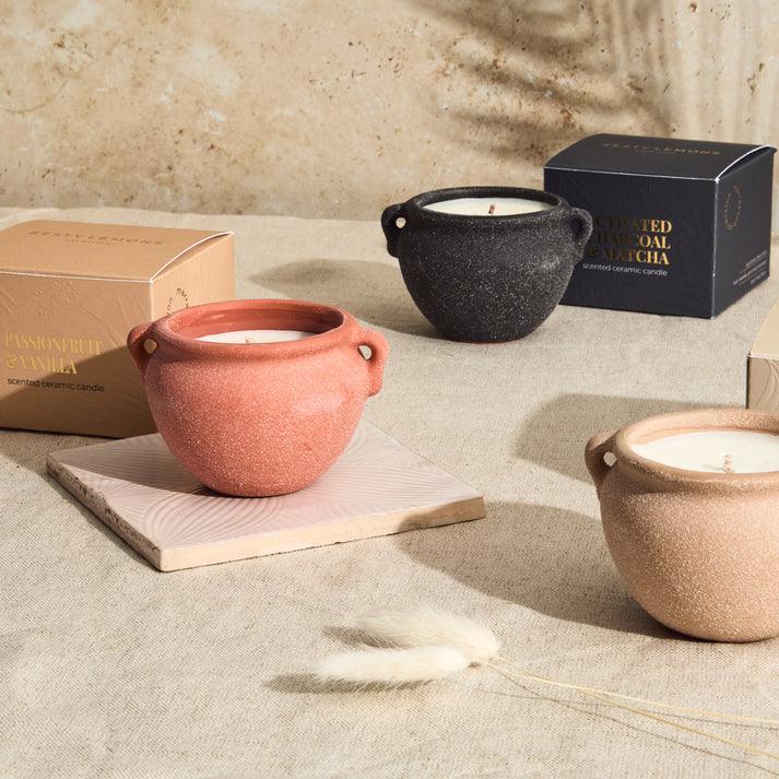 Zesty Lemons Marrakesh Terracotta Pottery Candle - Passionfruit & Vanilla - Image 5