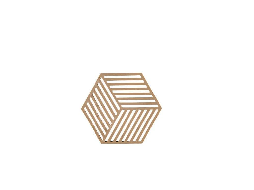 Zone Denmark - Trivet Hexagon Dark Camel